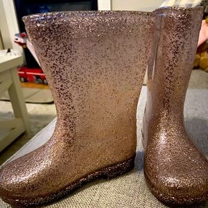 Primark Pink Glitter Toddler Rain Boots